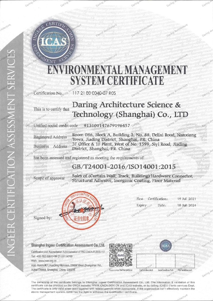 ISO 14001 Environment Management System Certification